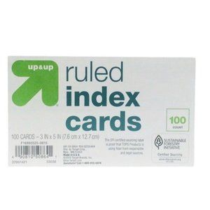 (3 packs) Up and up Index Cards